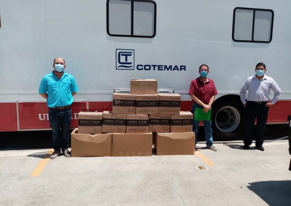 Dona Grupo Cotemar insumos médicos al IMSS de Ciudad del Carmen, para ayudar al combate del COVID-19