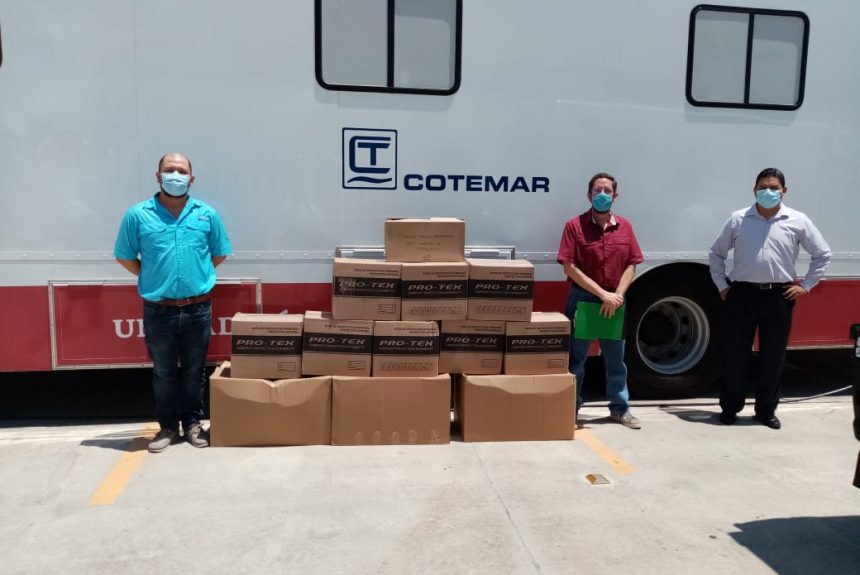 Dona Grupo Cotemar insumos médicos al IMSS de Ciudad del Carmen, para ayudar al combate del COVID-19