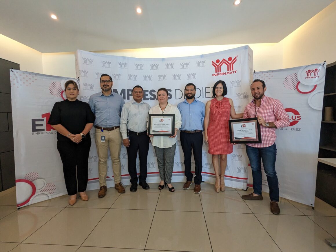 Cotemar recibe distintivo Empresa de Diez Plus del Infonavit