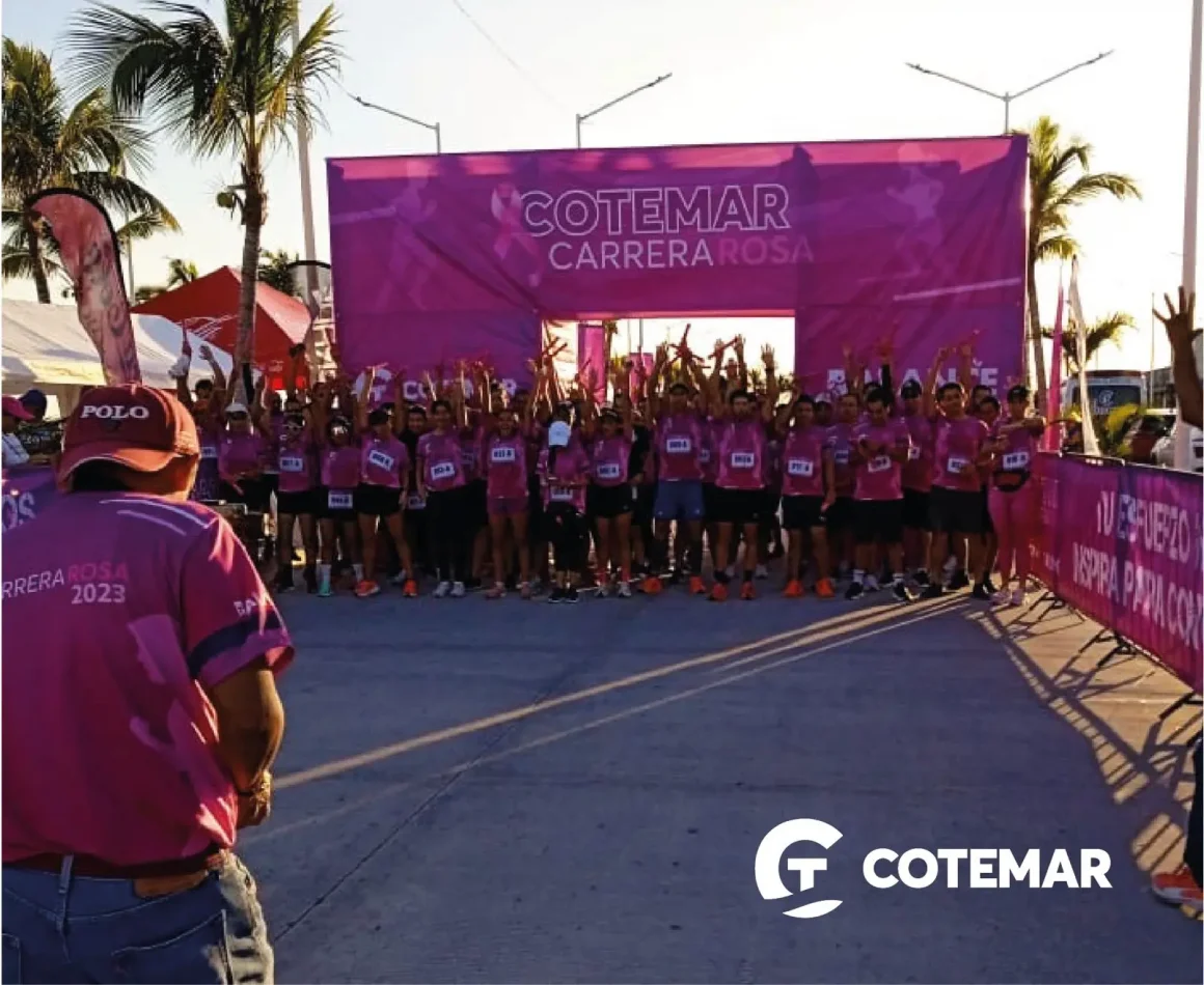 Se corre la Carrera Rosa Cotemar en Ciudad del Carmen